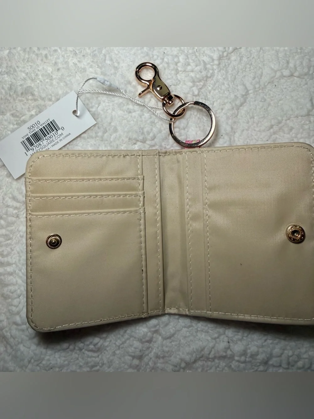 Marc Square Pink Floral Key Wallet